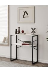 Özgen Dresuar, Kahve Köşesi, Raflı Metal Konsol - Beyaz