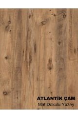 Metal Ayaklı C Sehpa Yan Sehpa Koltuk Sehpası Zigon Sehpa - Çam