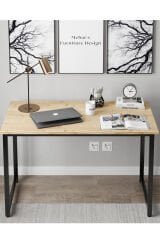 Narin Çalışma Masası Ofis Masası Bilgisayar Masası 120x60cm- Meşe