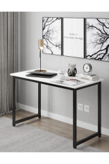 Demonte Metal Ayaklı Çalışma Masası 120x60 cm-Ev Ofis Bilgisayar Masası -Beyaz