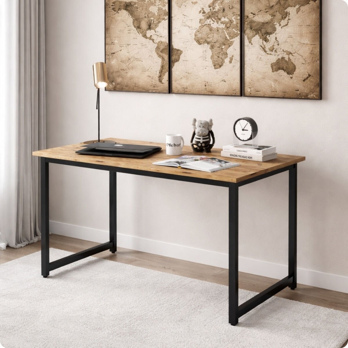 Narin Çalışma Masası Ofis Masası Bilgisayar Masası 120x60cm- Çam