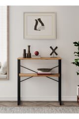 Özgen Dresuar, Kahve Köşesi, Raflı Metal Konsol - Çam 90 x 95