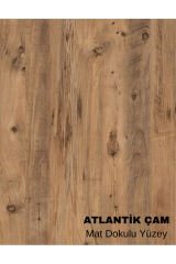 Metal Ayaklı C Sehpa Yan Sehpa Koltuk Sehpası Zigon Sehpa - Çam 40 x 32