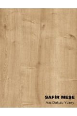 Metal Ayaklı C Sehpa Yan Sehpa Koltuk Sehpası Zigon Sehpa - Meşe 40 x 32